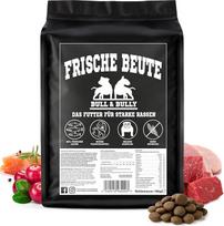 BULL & BULLY Fresh Prey 10 kg sausas maistas šunims su lašiša, jautiena ir paukštiena, aukštos kokybės maistas šunims ir sausas maistas šunims su dideliu mėsos kiekiu, lengvai virškinamas maistas aktyviems šunims