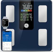GE išmaniosios kūno svorio svarstyklės: Skaitmeninės vonios kambario kūno riebalų svarstyklės 227 kg KMI raumenims "Bluetooth" išmanusis svorio monitorius 30,0 cm didelės platformos svėrimo aparatas sveikatos analizatorius su programėle