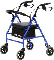 Geriafy - vaikščiojimo pagalba senjorams | Lengvai sulankstoma vaikštynė | 4 ratai | Reguliuojamas aukštis, kad būtų patogiau