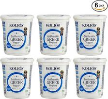 Graikiškas jogurtas 10% 6 x 1 kg "Kolios" | Švelnus jogurtas iš karvės pieno | Daugkartinis aukso apdovanojimas | +20 ml alyvuogių aliejaus "Jassas