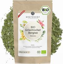 Graikijos kalnų arbata, ekologiška, 250 g žolelių arbata, Sideritis Scardica, natūrali, surinkta rankomis, natūrali, supjaustyta, imuninę sistemą stiprinanti ir stimuliuojanti arbata, Gräfenhof arbatos gamyba