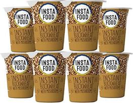 Grikių sriuba Vegan Ready Meal Grikių puodeliai, 8 vnt., 8 × 50 g Greitas maistas biurui ir lauke (8 vnt., grybų pakuotė)