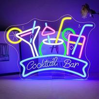 ineonlife Kokteilių baras Neon ženklas, Baras LED ženklas sienų apdaila, Neon LED užrašai kokteilių mėgėjams Šalies apdaila Naudojamas