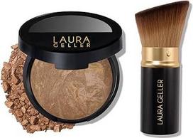 LAURA GELLER New York "Baked Balance N-Brighten Concealer Foundation Sand + Kabuki šepetėlis