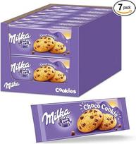 Milka Choco Sausainiai 7 x 168 g, Milka sausainiai su Alpių pieno šokolado drožlėmis, skanūs užkandžiai su šokoladu