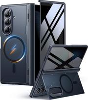 MOBOSI Integrierter Ständer für Z Fold 7 Hülle mit Sichtschutzfolie & Scharnierenschutz, Kompatibel mit Magsafe, Magnetische Stoßfeste Schlanke Schutzhülle für Samsung Galaxy Z Fold7, Schwarz