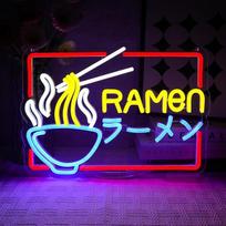 Ramen Neon ženklas Spalvinga LED Neon ženklas Sienos Japonijos šviesos ženklai Makaronai LED ženklas Parduotuvės ženklai Ramen parduotuvė Virtuvė Gyvenamasis valgomasis kambarys Kviestiniai pusryčiai Šalis Sienų menas Namų dovanos
