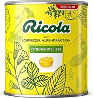 Ricola Riesendose Zitronenmelisse, 277 saldainiai 1 kg dizaino dozėje, Ideal als Vorrat oder Geschenk, Schweizer Kräuter-Bonbon, ohne Zucker