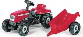 Rolly Toys Massey Ferguson 12305 traktorius su priekaba Raudona