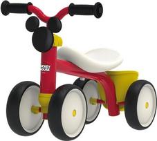 Smoby Toys - Mickey Mouse Rookie Rookie važiuoklė nuo 1 metų - metalinė važiuoklė su 4 "Whisper" ratukais, ergonomiška sėdyne ir saugojimo dėže - vaikams nuo 12 mėnesių (iki 25 kg)