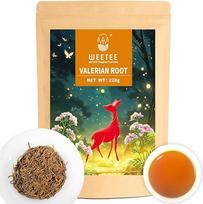 WEETEE Valerijonų arbata 8oz Valerijonų šaknų arbatos palaidi lapai Pagaminta iš grynai supjaustytų ir persijotų valerijonų šaknų, pasidaryk pats Natūrali vaistažolių arbata be kofeino
