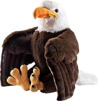 Wild Republic Artist Collection Bald Eagle Dovana vaikams 38 cm pliušinis žaislas, pagamintas iš perdirbtų vandens butelių