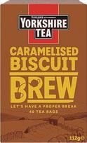 Yorkshire Tea - Caramelised Biscuit - Juodoji sausainių skonio arbata - 40 arbatos maišelių