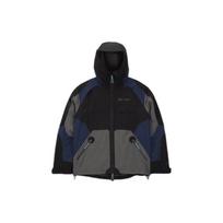 Nike ISPA serija FW23 Vandeniui atspari Gore-Tex striukė su gobtuvu, sujungta iš skirtingų spalvų, Unisex viršutinis drabužis, Juoda FB2370-010 M