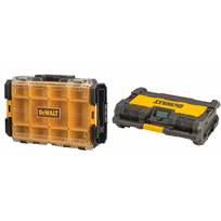 DWST1-75522 DeWALT TOUGHSYSTEM dėžė + DWST1-75659 TOUGHSYSTEM radija