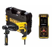D25133K DeWALT 26 mm SDS+ perforatorius + DW03050 Lazerinis atstumų matuoklis – 50 metrų
