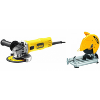 D28715 DeWALT abrazyvinis diskinis pjūklas 355 mm + DWE4157 125 mm kampinis šlifuoklis