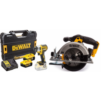 DCS391N DeWALT 18V diskinis pjūklas + DCF887P2 18V smūginis suktuvas