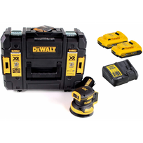DCW210D2 DeWALT 18V 125 mm ekscentrinis šlifuoklis (2x2.0 Ah)