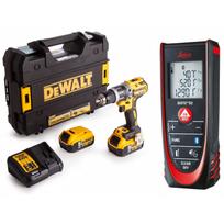 DCD796P2 DeWALT 18V smūginis suktuvas – gręžtuvas + Leica Disto D2 Bluetooth® lazerinis atstumų matuoklis