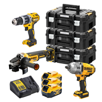 DCKM010 DeWALT įrankių rinkinys (DCD796 + DCF900 + DCG405) (3x5.0 Ah)