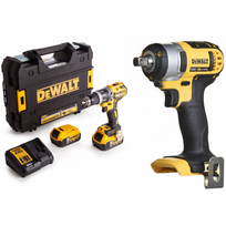 DCD796P2 DeWALT 18V smūginis suktuvas – gręžtuvas + DCF880N DeWALT 18V aukšto sukimo momento smūginis veržliasukis