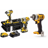DCK266P3 DeWALT 18V rinkinys DCF887 smūginis suktuvas + DCD796 suktuvas-gręžtuvas + DCF880N smūginis veržliasukis