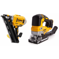 DCS334N DeWALT 18V siaurapjūklis + DCN692N 18V 16 Ga viniakalė
