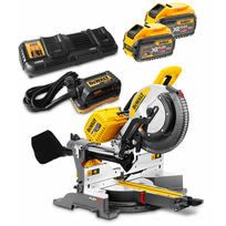 DHS780X2A DeWALT FLEXVOLT 54V XPS skersinio pjovimo staklės 305 mm (2x9.0 Ah)