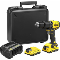 SFMCD715D2K  Stanley V20, 18V smūginis suktuvas-gręžtuvas (2x2.0 Ah)