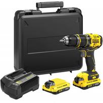 SFMCD721D2K Stanley V20, 18V suktuvas-gręžtuvas (2x2.0 Ah)