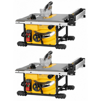 2 x DWE7485 DeWALT išilginio pjovimo staklės