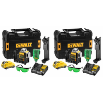 2 x DCE089D1G DeWALT kryžminių linijų lazeris