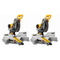 2 x DWS780XPS DeWALT 305 mm slankus skersinis pjūklas