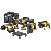 DCK422P3T DeWALT 18V combo rinkinys (3x5.0 Ah) + DCF620NK 18V juostinis suktuvas + DOVANA!