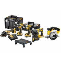 DCK422P3T DeWALT 18V combo rinkinys (3x5.0 Ah) + DCS373N 18V diskinis pjūklas metalui + DOVANA!