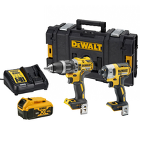 DCK268P1 DeWALT 18V suktuvų rinkinys (1x5.0 Ah) + DOVANA!