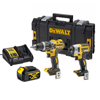 DCK268M1 DeWALT 18V suktuvų rinkinys (1x4.0 Ah) + DOVANA!
