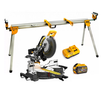 DCS781Y1 DeWALT FLEXVOLT 54V skersinio pjovimo staklės 305 mm (1x12.0 Ah) + DE7023 stovas