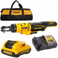 DCF504D1 DeWALT 12V akumuliatorinė terkšlė 1/4" (1x2.0 Ah)