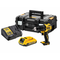 DCD709D1T DeWALT 18V smūginis gręžtuvas - suktuvas (1x2.0 Ah)
