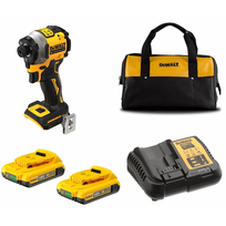 DCF850D2C DeWALT 18V itin kompaktiškas smūginis suktuvas (2x2.0 Ah)