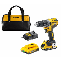 DCD791D2C DeWALT 18V suktuvas – gręžtuvas (2x2.0 Ah)