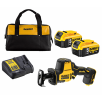 DCS369P2C DeWALT 18V tiesinis pjūklas (2x5.0 Ah)
