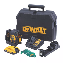 DCLE34021D1 DeWALT 18V kryžminis lazerinis nivelyras (1x2.0 Ah)