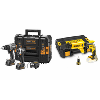 DCK200ME2GT DeWALT McLaren Edition 18V smūginis suktuvas + suktuvas-gręžtuvas (2x1.7 Ah) + DCF620NK juostinis suktuvas