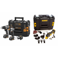 DCK200ME2GT DeWALT McLaren Edition 18V smūginis suktuvas + suktuvas-gręžtuvas (2x1.7 Ah) + DCS356NT daugiafunkcinis įrankis