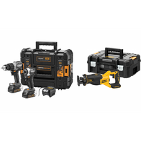 DCK200ME2GT DeWALT McLaren Edition 18V smūginis suktuvas + suktuvas-gręžtuvas (2x1.7 Ah) + DCS382NT tiesinis pjūklas