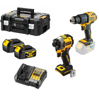 DCDF709M2 DeWALT 18V gręžtuvo - suktuvo ir smūginio suktuvo rinkinys (2x4.0 Ah)