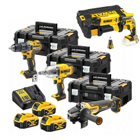 DCKM009 + DCF620NK DeWALT įrankių rinkinys (DCD791 + DCF899H + DCG406) + DCF620NK (3x5.0 Ah)